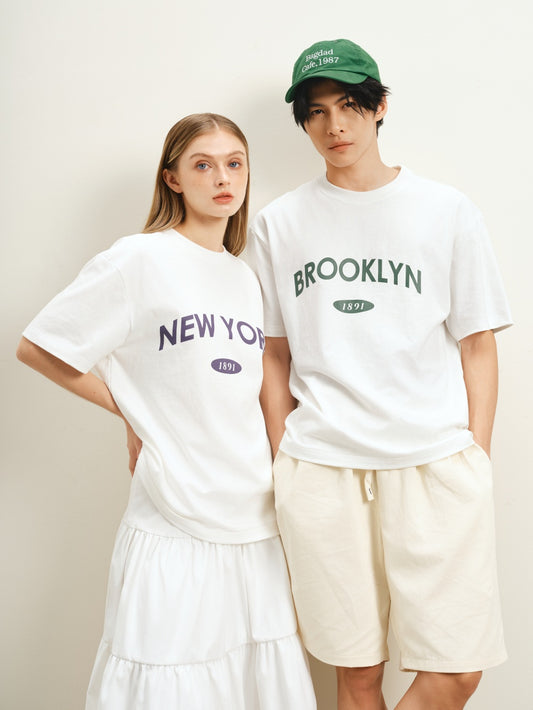 New York Print Oversized Unisex T-shirt