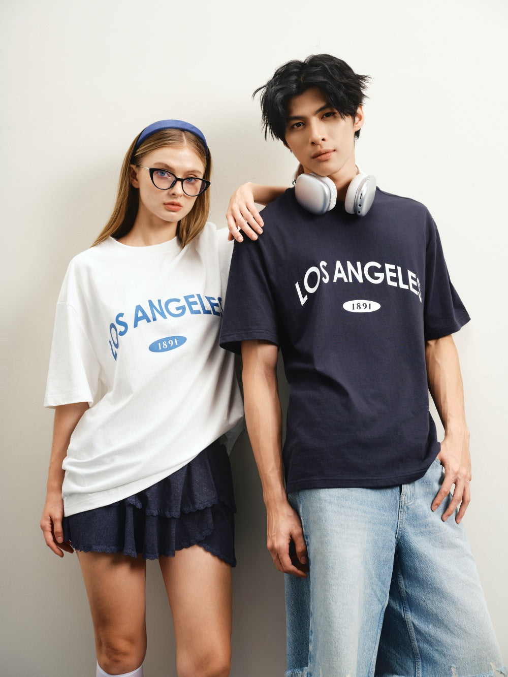 Los Angeles Print Oversized Unisex T-shirt