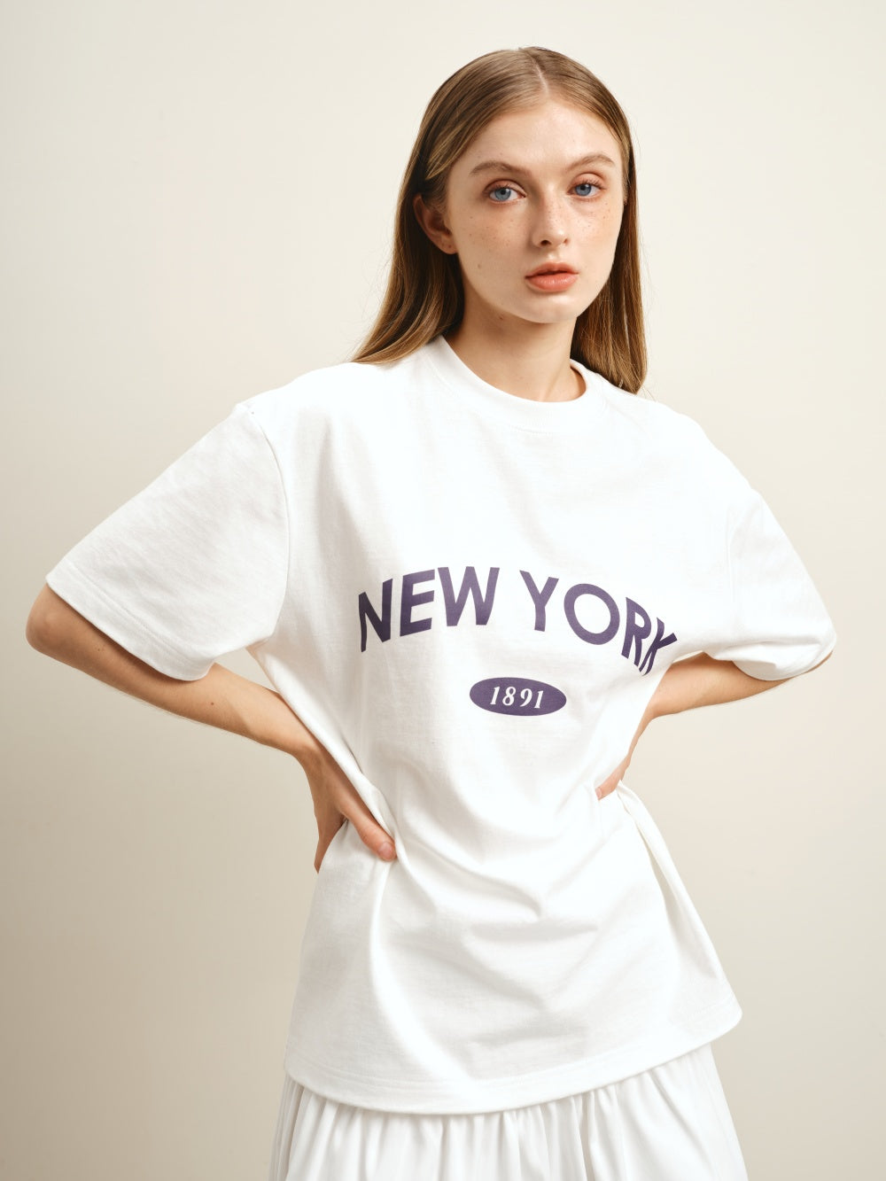 New York Print Oversized Unisex T-shirt