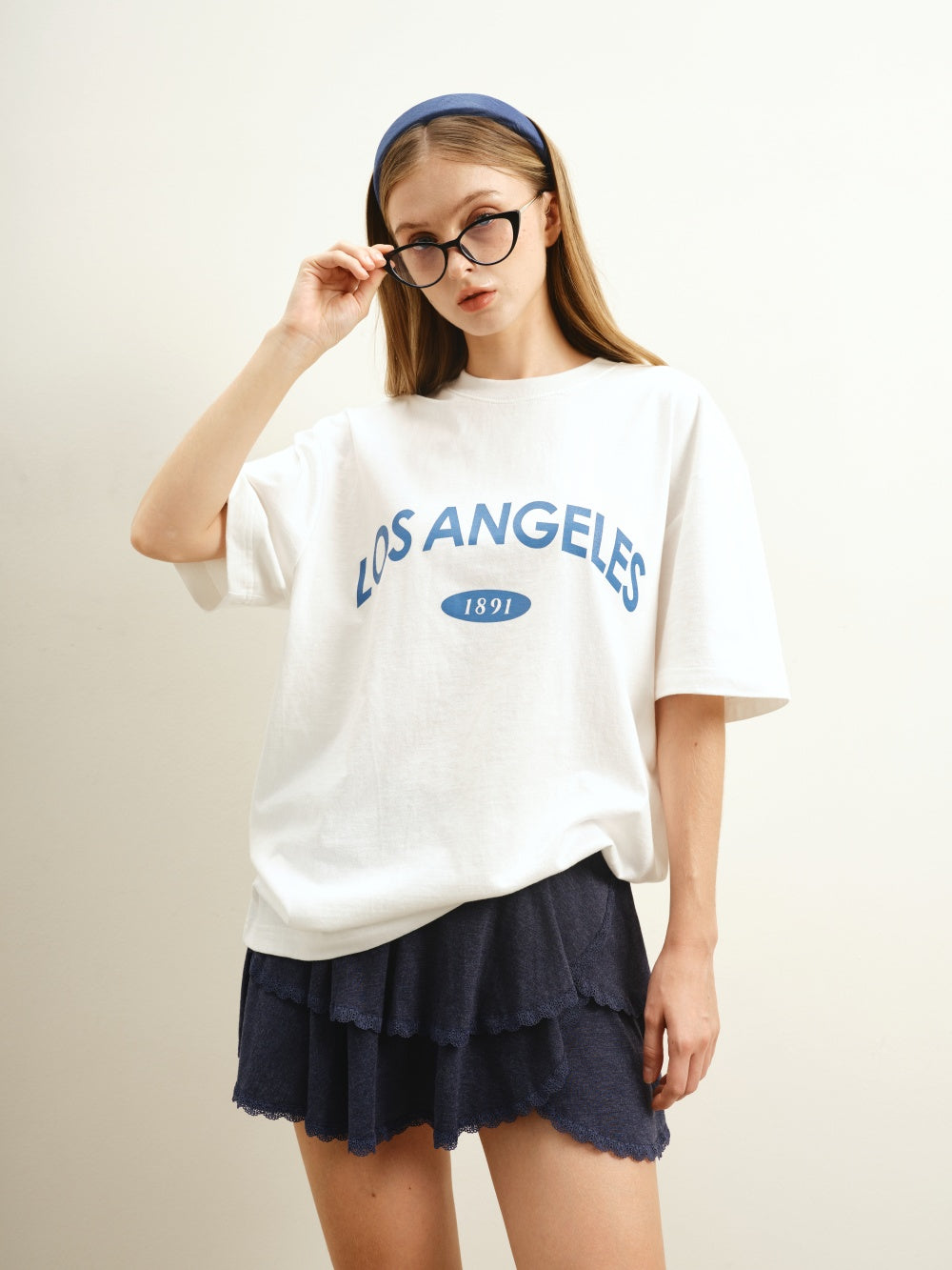 Los Angeles Print Oversized Unisex T-shirt