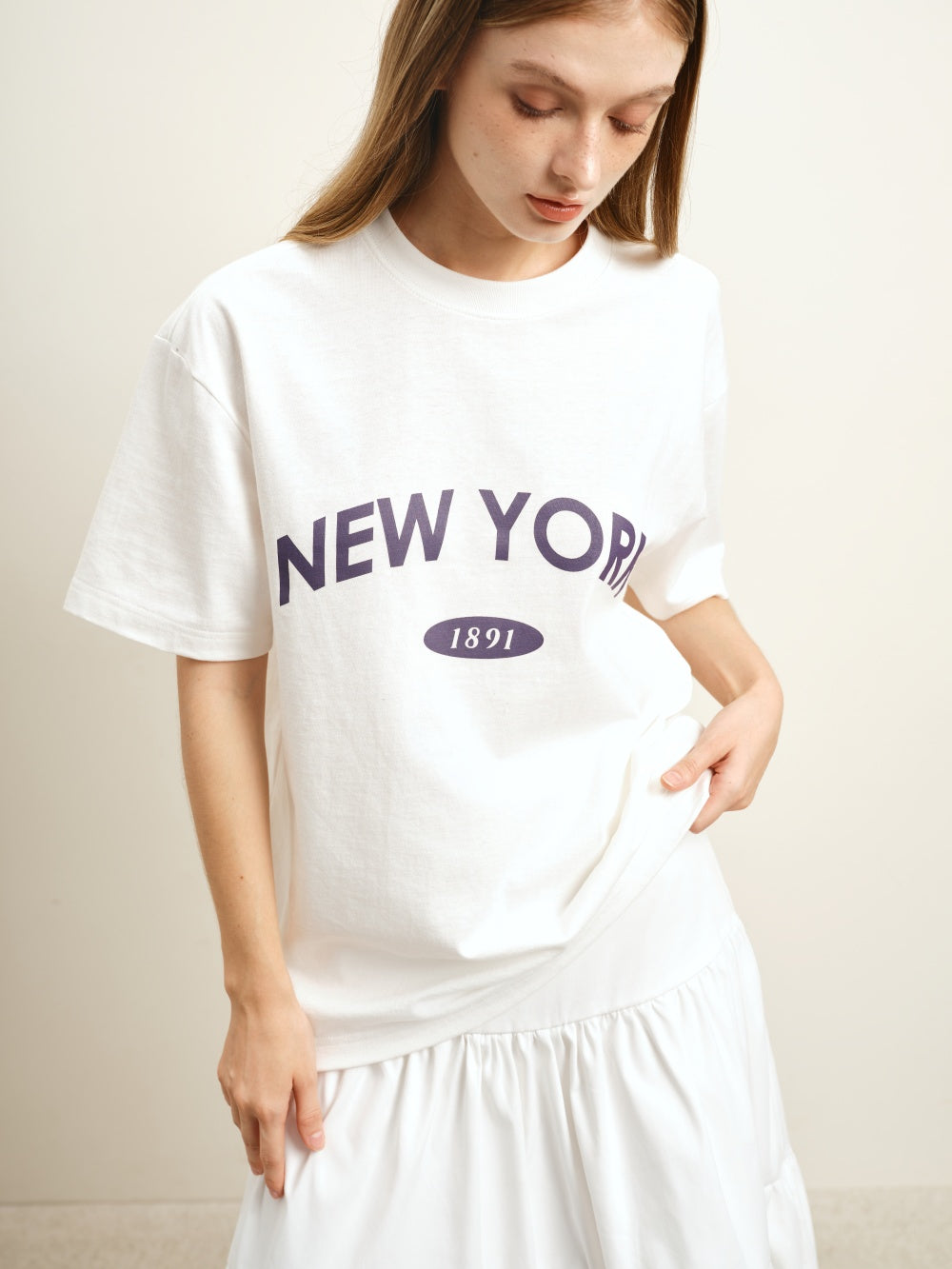 New York Print Oversized Unisex T-shirt